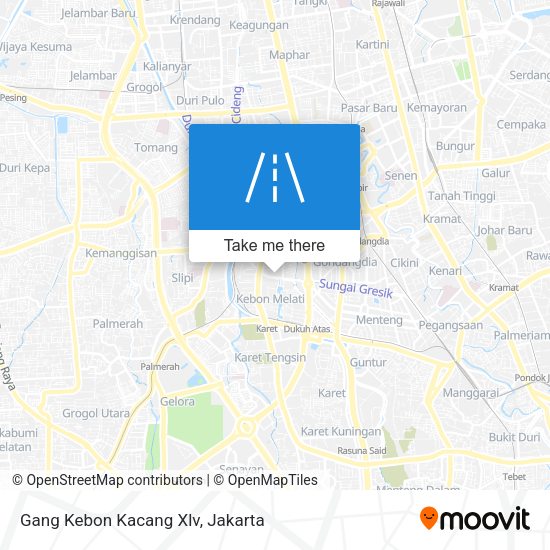 Gang Kebon Kacang Xlv map