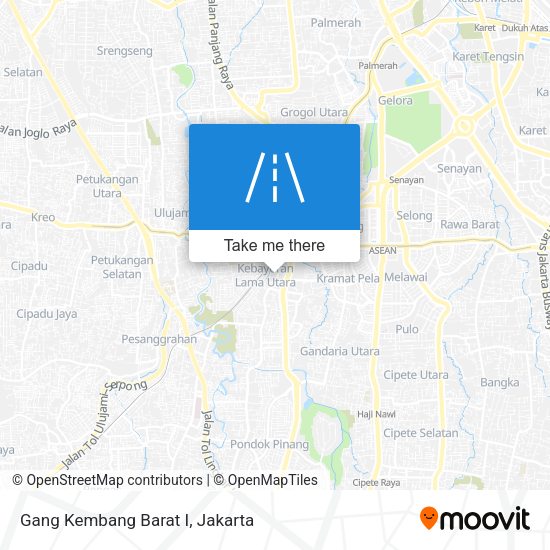 Gang Kembang Barat I map