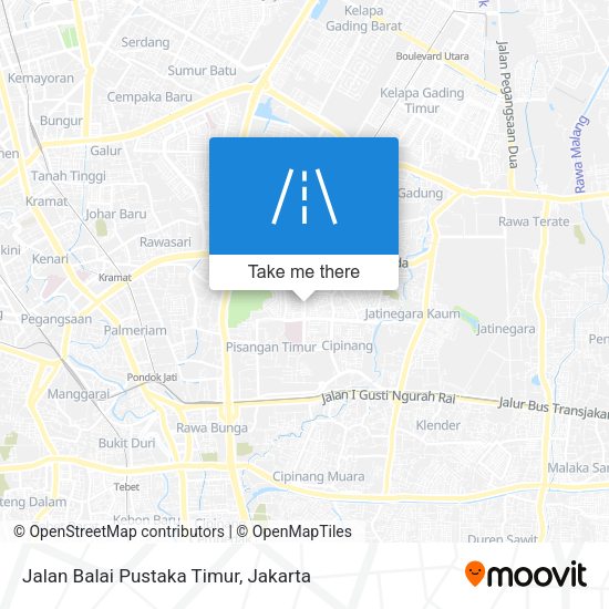 Jalan Balai Pustaka Timur map
