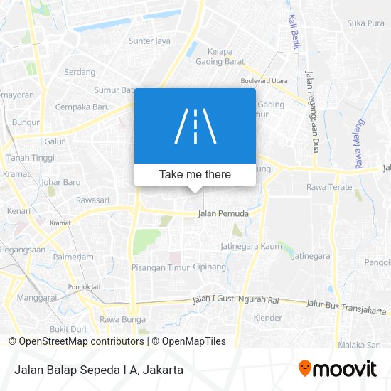 Jalan Balap Sepeda I A map