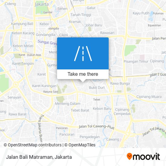 Jalan Bali Matraman map