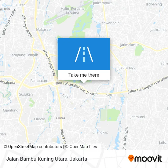 Jalan Bambu Kuning Utara map