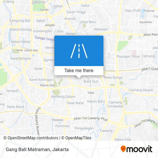 Gang Bali Matraman map