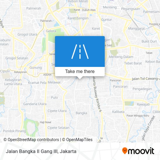 Jalan Bangka II Gang III map