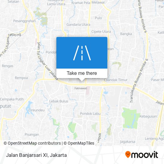 Jalan Banjarsari XI map