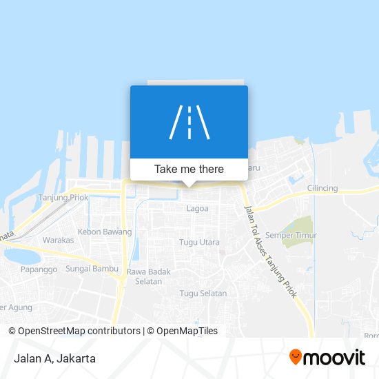 Jalan A map