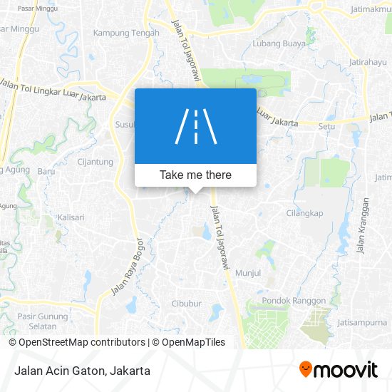 Jalan Acin Gaton map