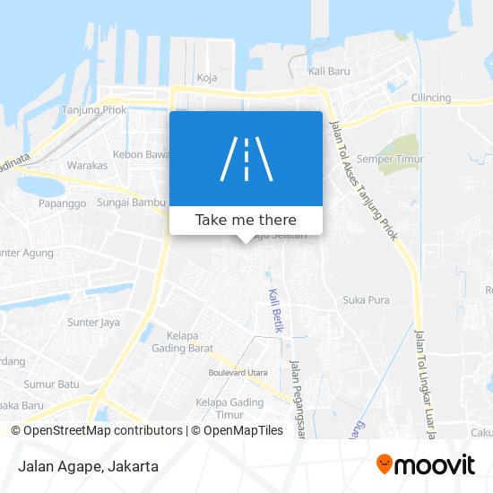 Jalan Agape map