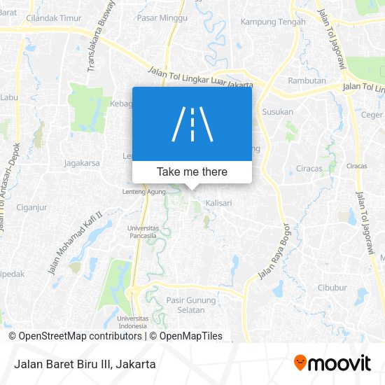 Jalan Baret Biru III map