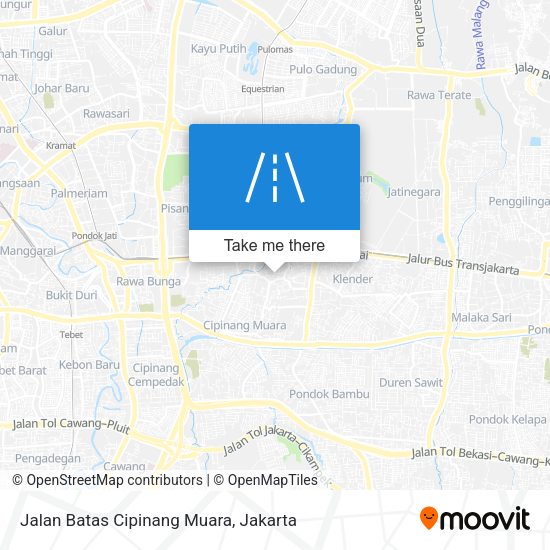 Jalan Batas Cipinang Muara map