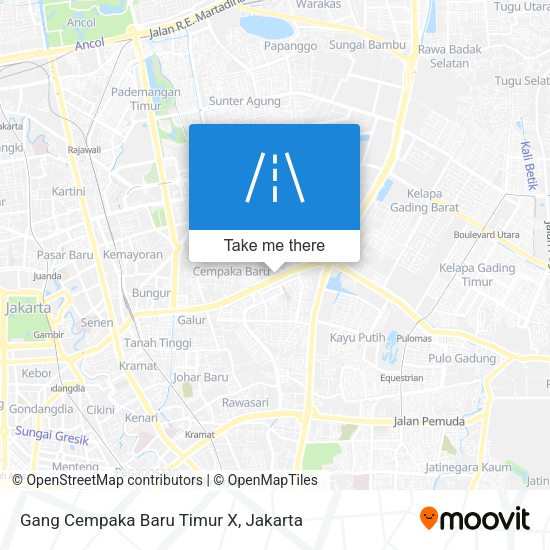 Gang Cempaka Baru Timur X map