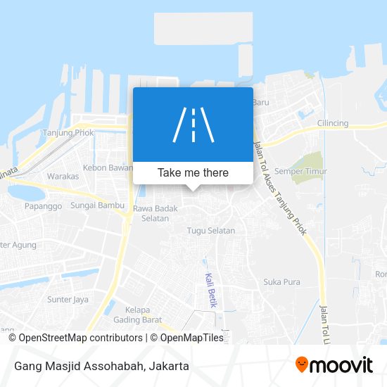 Gang Masjid Assohabah map