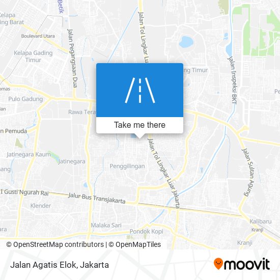 Jalan Agatis Elok map