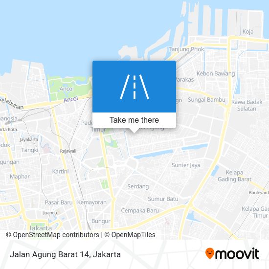 Jalan Agung Barat 14 map