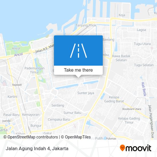 Jalan Agung Indah 4 map