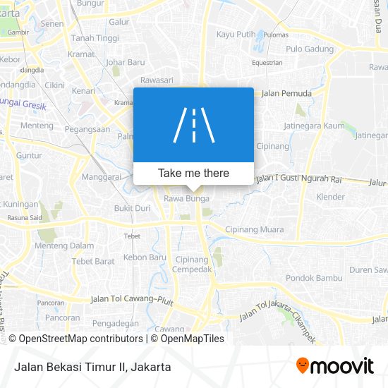 Jalan Bekasi Timur II map