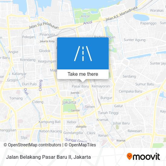 Jalan Belakang Pasar Baru II map