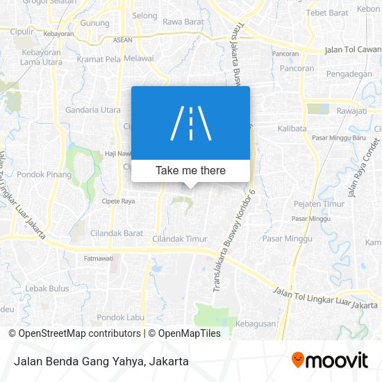 Jalan Benda Gang Yahya map