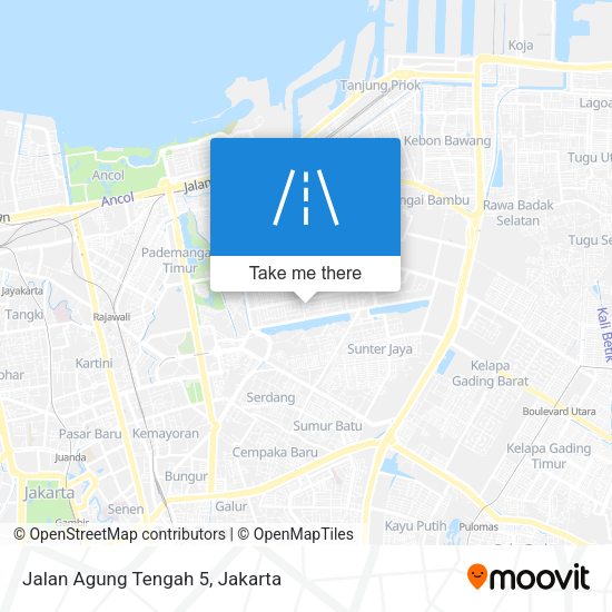 Jalan Agung Tengah 5 map