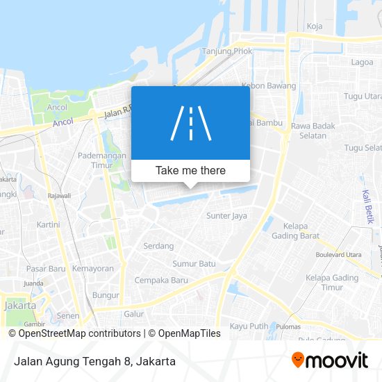 Jalan Agung Tengah 8 map