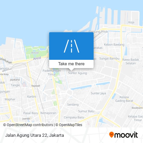 Jalan Agung Utara 22 map