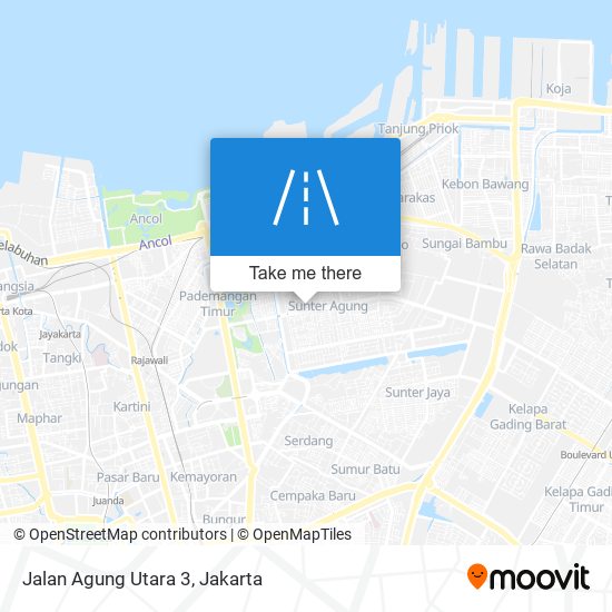 Jalan Agung Utara 3 map