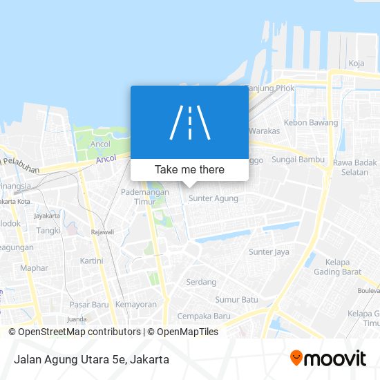 Jalan Agung Utara 5e map