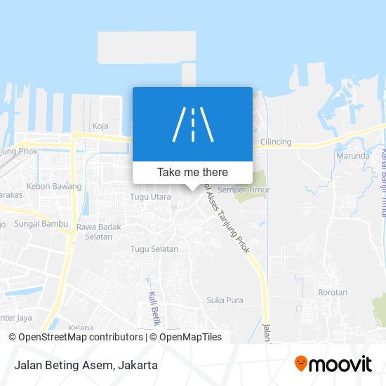 Jalan Beting Asem map