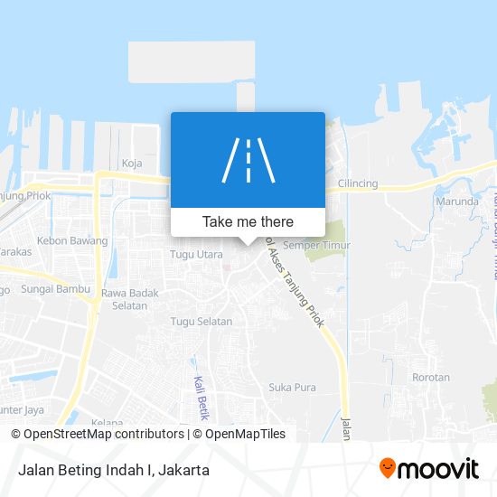 Jalan Beting Indah I map