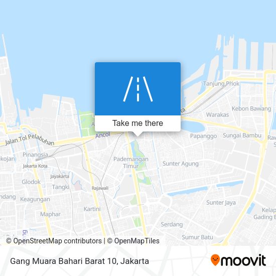 Gang Muara Bahari Barat 10 map