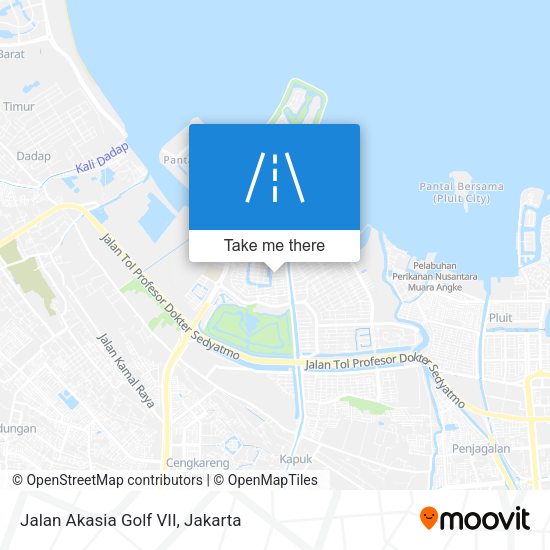 Jalan Akasia Golf VII map