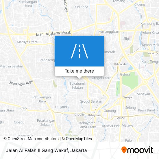 Jalan Al Falah II Gang Wakaf map