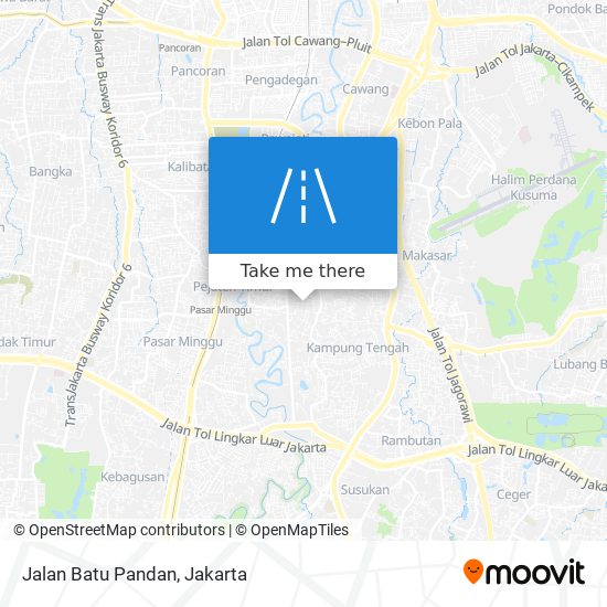 Jalan Batu Pandan map