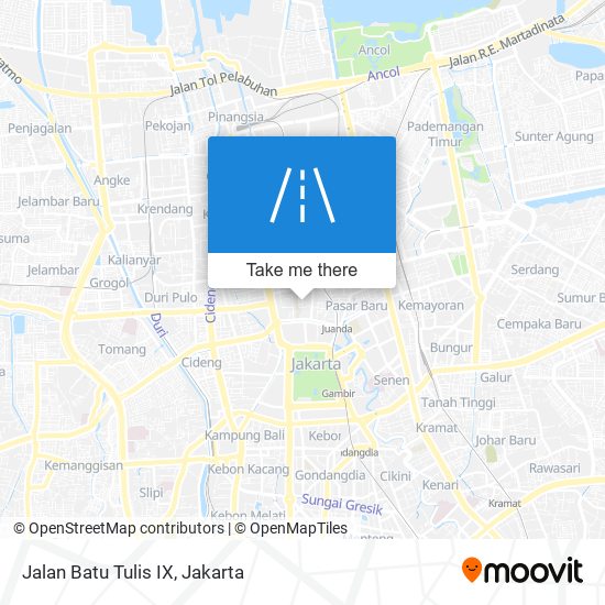 Jalan Batu Tulis IX map