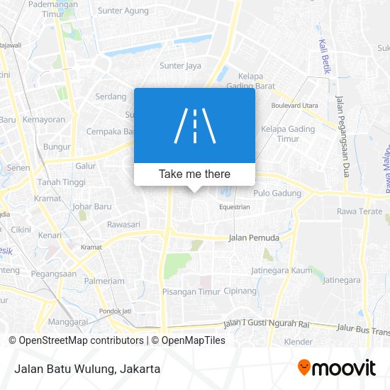 Jalan Batu Wulung map