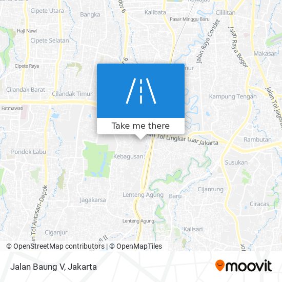 Jalan Baung V map