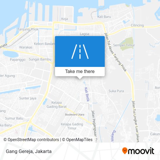 Gang Gereja map