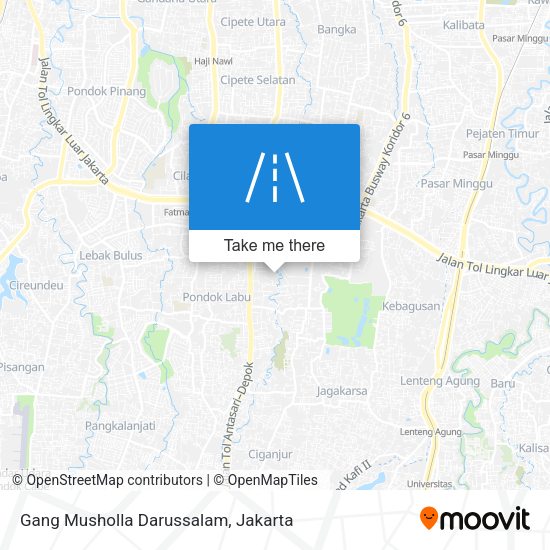 Gang Musholla Darussalam map