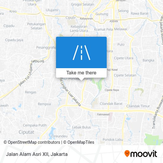 Jalan Alam Asri XII map