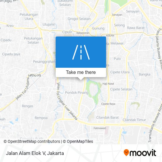 Jalan Alam Elok V map