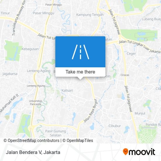 Jalan Bendera V map