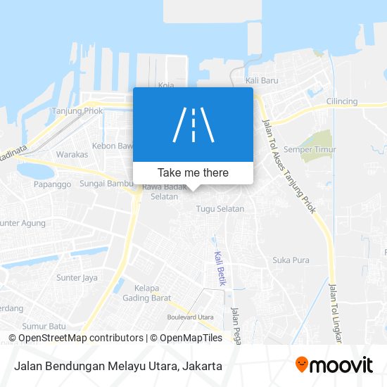 Jalan Bendungan Melayu Utara map