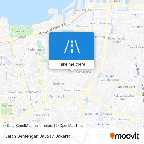 Jalan Bentengan Jaya IV map