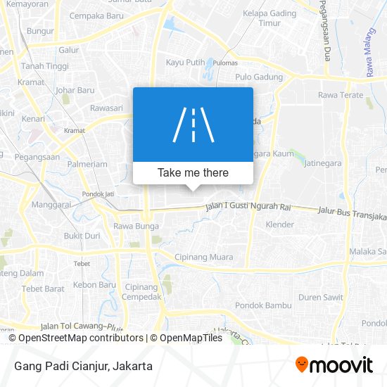 Gang Padi Cianjur map