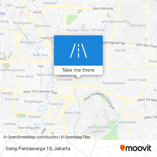 Gang Pancawarga 18 map