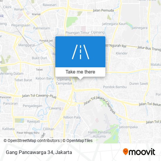 Gang Pancawarga 34 map