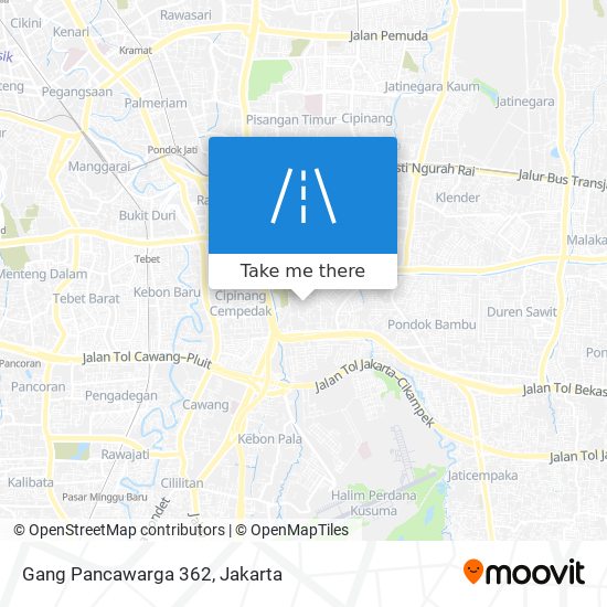 Gang Pancawarga 362 map