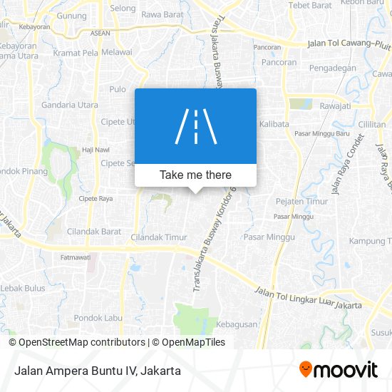 Jalan Ampera Buntu IV map