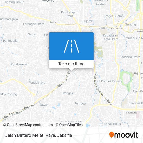Jalan Bintaro Melati Raya map