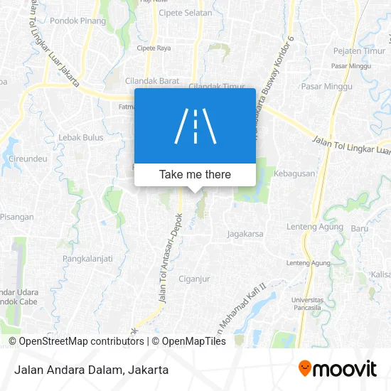Jalan Andara Dalam map